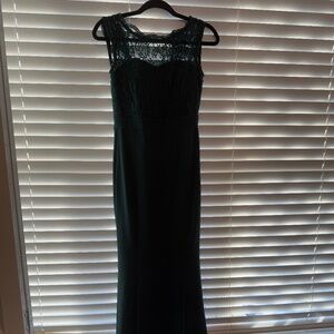 Lulus XS Dark Green Maxi Dress